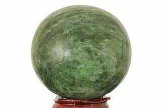 Polished Jade (Nephrite) Sphere - Afghanistan #218067