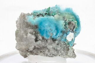 Vibrant Blue, Cyanotrichite Crystal Aggregates - China #218381