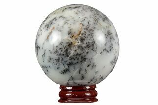 Polished Dendritic Agate Sphere - Madagascar #218923