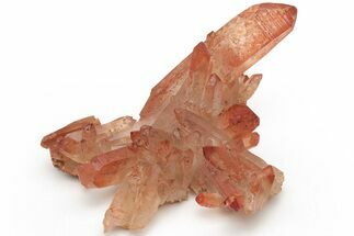 Natural Red Quartz Crystal Cluster - Morocco #219000