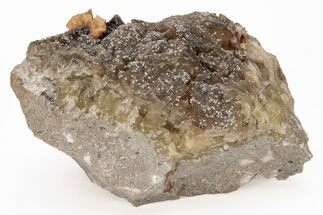 Yellow Fluorite Cluster w/ Pyrite - Moscona Mine #219077