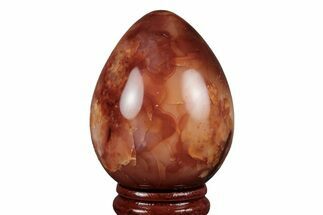 Colorful, Polished Carnelian Agate Egg - Madagascar #219016