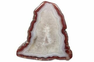 Polished, Banded Agate Nodule Section - Kerrouchen, Morocco #186944