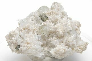 Colorless Apatite, Quartz, and Pyrite Association - Peru #220821