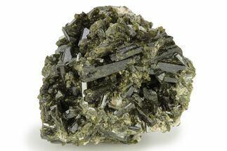 Lustrous Epidote Crystal Cluster - Peru #220837