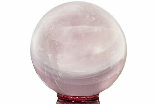Polished Rose Quartz Sphere - Madagascar #210233