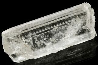 Water-Clear, Selenite Crystal with Hematite Phantom - China #226090