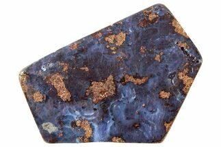 Vivid Blue Boulder Opal Cabochon - Queensland, Australia #227112