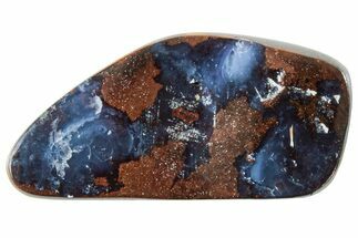 Vivid Blue Boulder Opal Cabochon - Queensland, Australia #227113