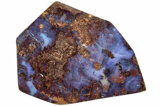 Vivid Blue Boulder Opal Cabochon - Queensland, Australia #227117