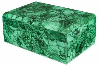 Wide Malachite Jewelry Box - Congo #227195