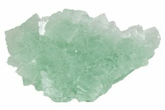 Gemmy, Mint-Green, Stepped Halite Crystals - Rudna Mine, Poland #227564