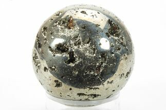 Polished Pyrite Sphere - Peru #228364