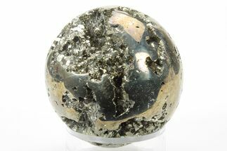 Polished Pyrite Sphere - Peru #228372