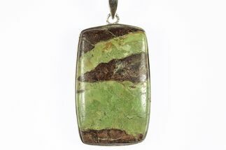 Green Gaspeite Pendant (Necklace) - Sterling Silver #228701