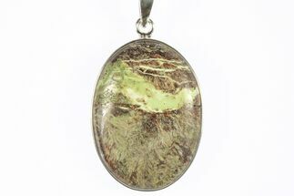 Green Gaspeite Pendant (Necklace) - Sterling Silver #228705