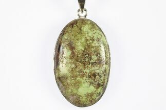 Green Gaspeite Pendant (Necklace) - Sterling Silver #228713