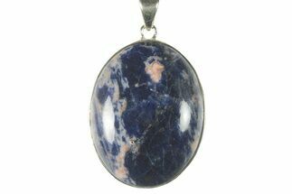 Polished Sodalite Pendant (Necklace) - Sterling Silver #228567