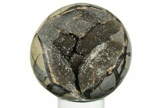 Polished, Septarian Geode Sphere - Madagascar #230402