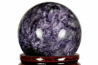 Polished Purple Charoite Sphere - Siberia #212305