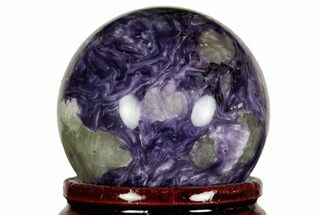 Polished Purple Charoite Sphere - Siberia #212310