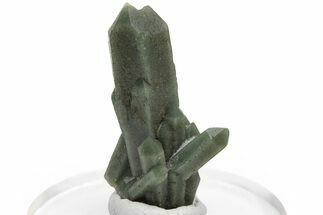 Green, Hedenbergite Included Quartz Cluster - Mongolia #231677
