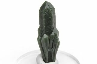 Green, Hedenbergite Included Quartz Cluster - Mongolia #231683