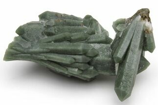 Green, Hedenbergite Included Quartz Cluster - Mongolia #231712