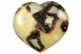 Polished Septarian Heart - Madagascar #205169