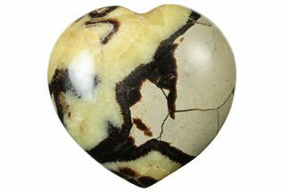 Polished Septarian Heart - Madagascar #205177