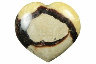 Polished Septarian Heart - Madagascar #205181