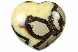 Polished Septarian Heart - Madagascar #205184