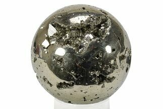 Polished Pyrite Sphere - Peru #231654