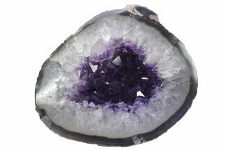 Purple Amethyst Geode with Polished Face - Uruguay #233679