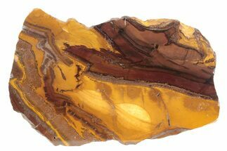 Polished Desert Sunset Banded Iron Slab - Western Australia #234786