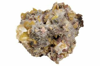 Yellow-Orange Wulfenite Crystal Cluster - La Morita Mine, Mexico #236984