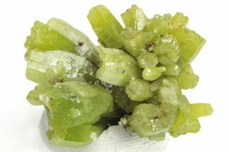 Apple-Green Pyromorphite Crystal Cluster - China #179780