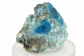 Vibrant Blue Cyanotrichite Crystal Aggregates - China #238821
