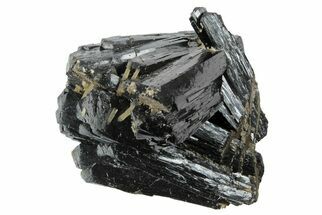 Lustrous Ilvaite Crystal Cluster with Quartz - Inner Mongolia #173103