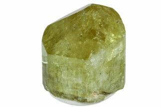 Gemmy, Yellow Apatite Crystal - Morocco #239137