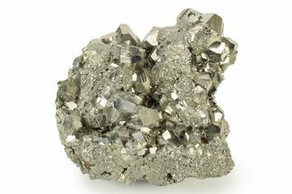 Striated, Pyrite Crystal Cluster - Peru #238877