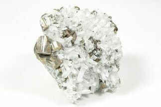 Quartz Crystals With Gleaming Pyrite - Peru #238944