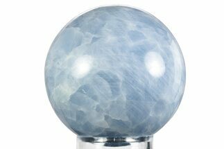 Polished Blue Calcite Sphere - Madagascar #239103
