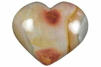 Wide, Polychrome Jasper Heart - Madagascar #239092