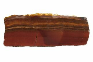 Polished Desert Sunset Banded Iron Slab - Western Australia #240061