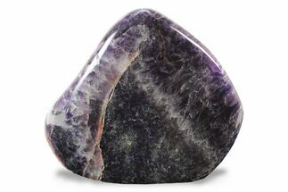 Wide, Free-Standing, Polished Chevron Amethyst - Madagascar #239057