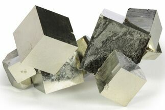 Natural Pyrite Cube Cluster - Spain #240759