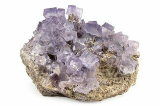 Purple Cubic Fluorite Crystal Cluster - Cave-In-Rock #240784