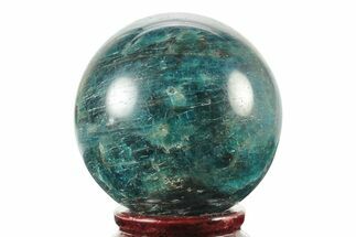 Bright Blue Apatite Sphere - Madagascar #241463