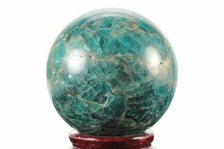 Bright Blue Apatite Sphere - Madagascar #241465